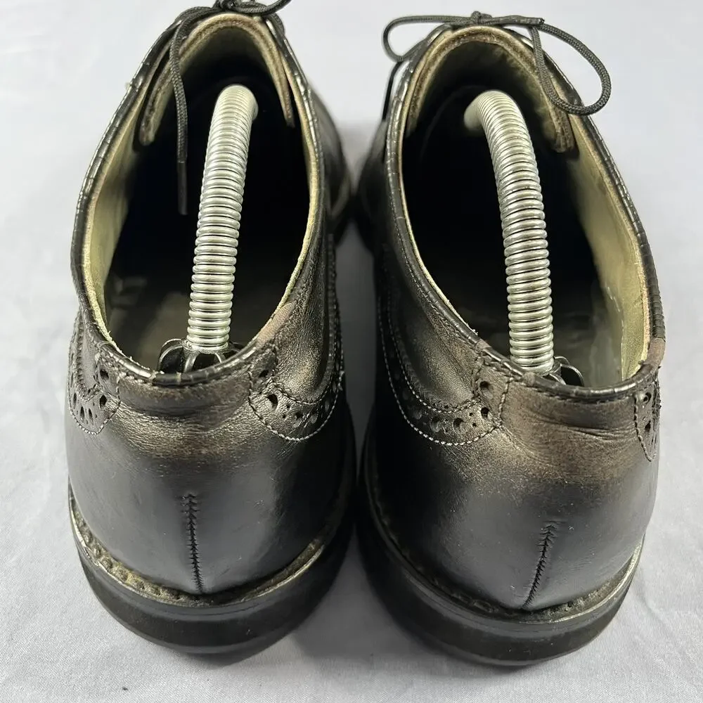 FootJoy Classics Oxford Wingtip Men’s Size 10 Black Leather Golf Shoes 55186